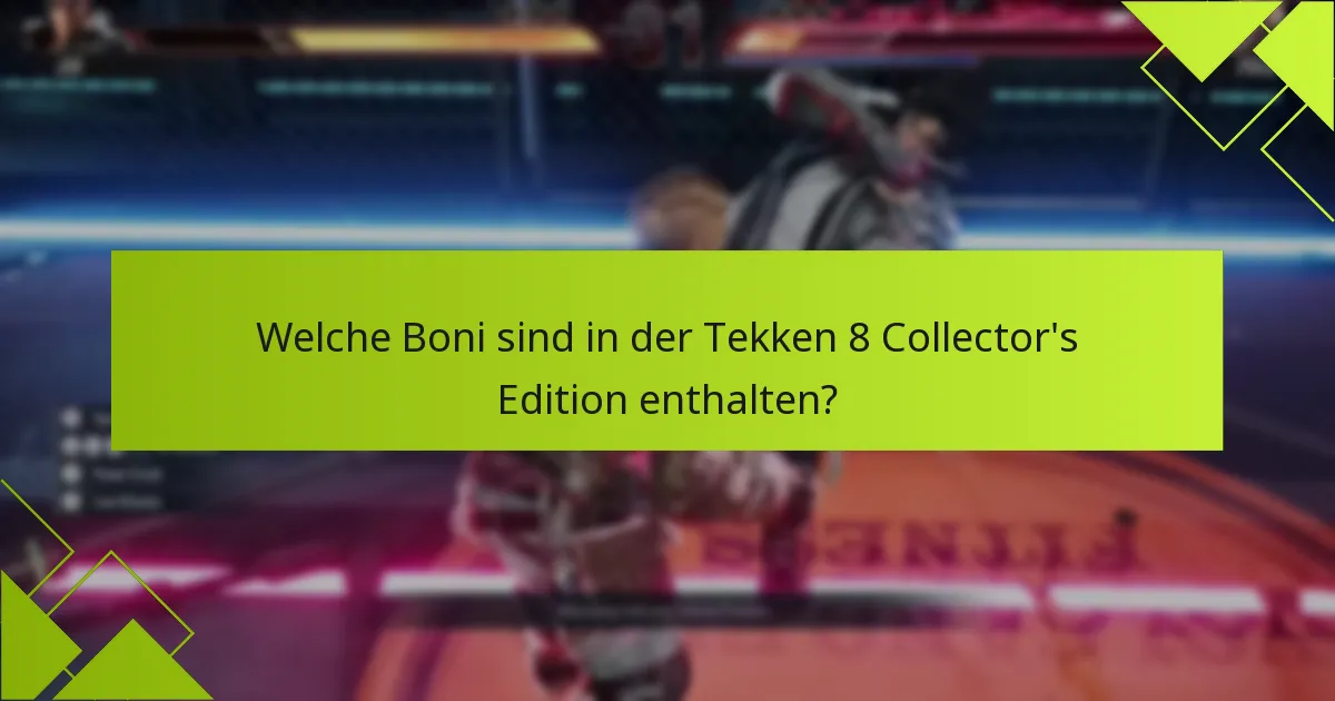Wie hoch ist der Preis für die Tekken 8 Collector’s Edition?